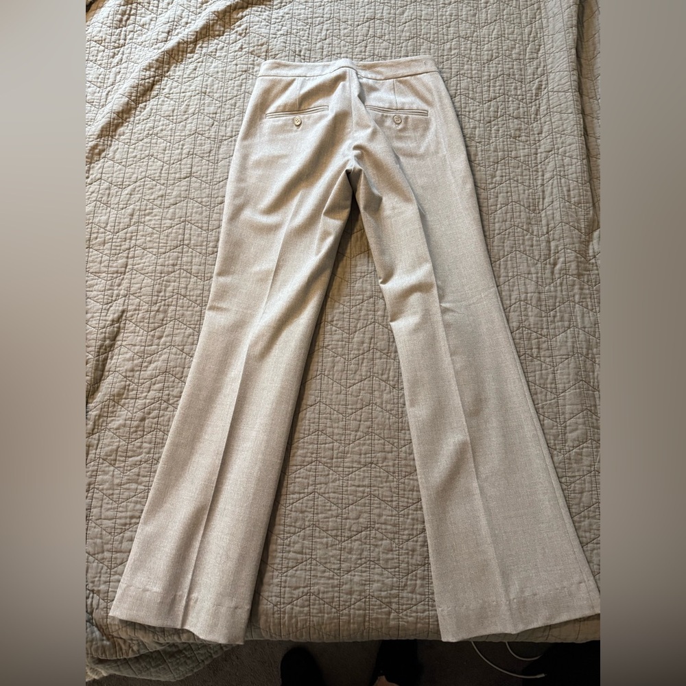 Theory Gray Dress Wool Trousers - Picture 4 of 9